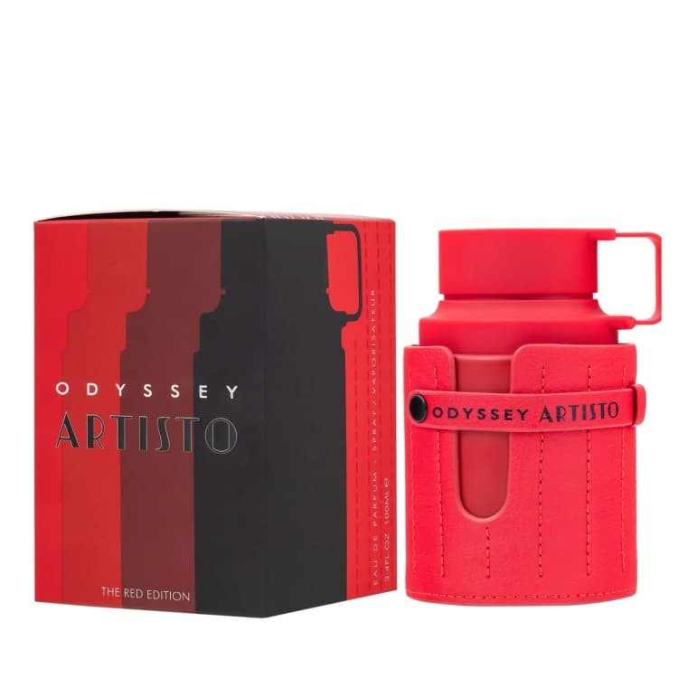 Armaf Odyssey Artisto The Red Edition Eau de Parfum Spray for Unisex – 3.4 Ounce / 100 ml – New Seal - view 1