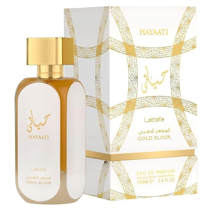 Lattafa Hayaati Gold Elixir for Unisex Eau De Parfum Spray – 3.40 Ounce / 100 ml – New Sealed - view 1