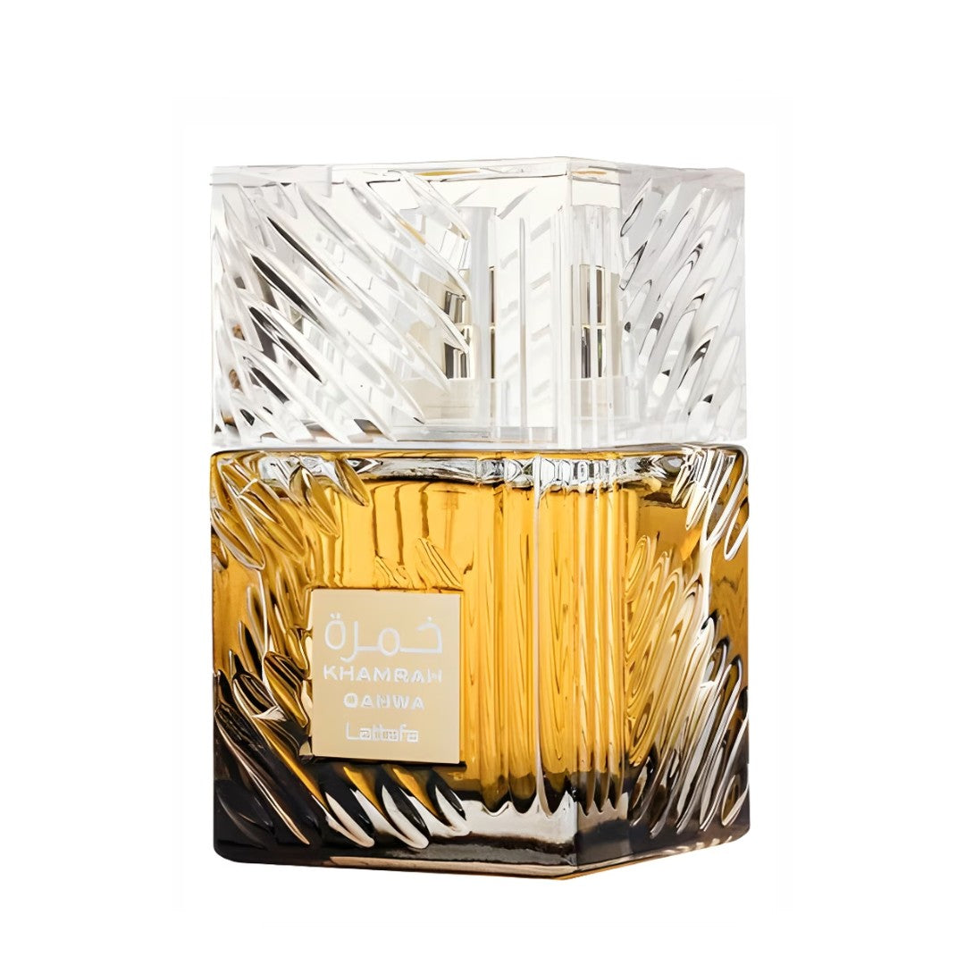 Lattafa KHAMRAH QAHWA for Unisex Eau de Parfum Spray – 3.40 Ounce / 100 ml – New Sealed - view 1