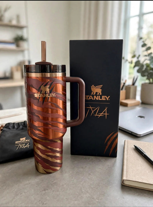 X Tyla Tyger 40oz Tumbler Limited Edition - desk