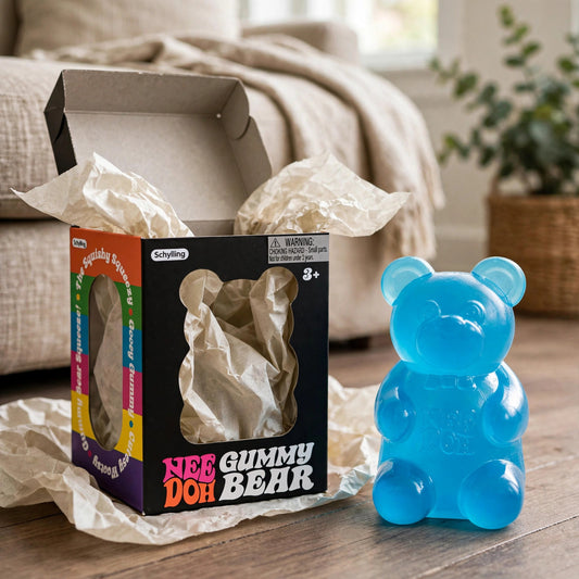 Nee Doh Gummy Bear Squishy Stress Toy - Jumbo Squeezy Fun for Kids and - unbox