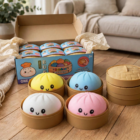 Mystery Squishy Bao Bun Sensory Fidget Toy (crazy fun) - unbox