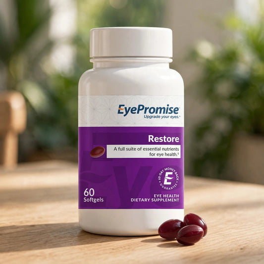EYE PROMISE Restore Eye Supplements - 60 Softgels - wood