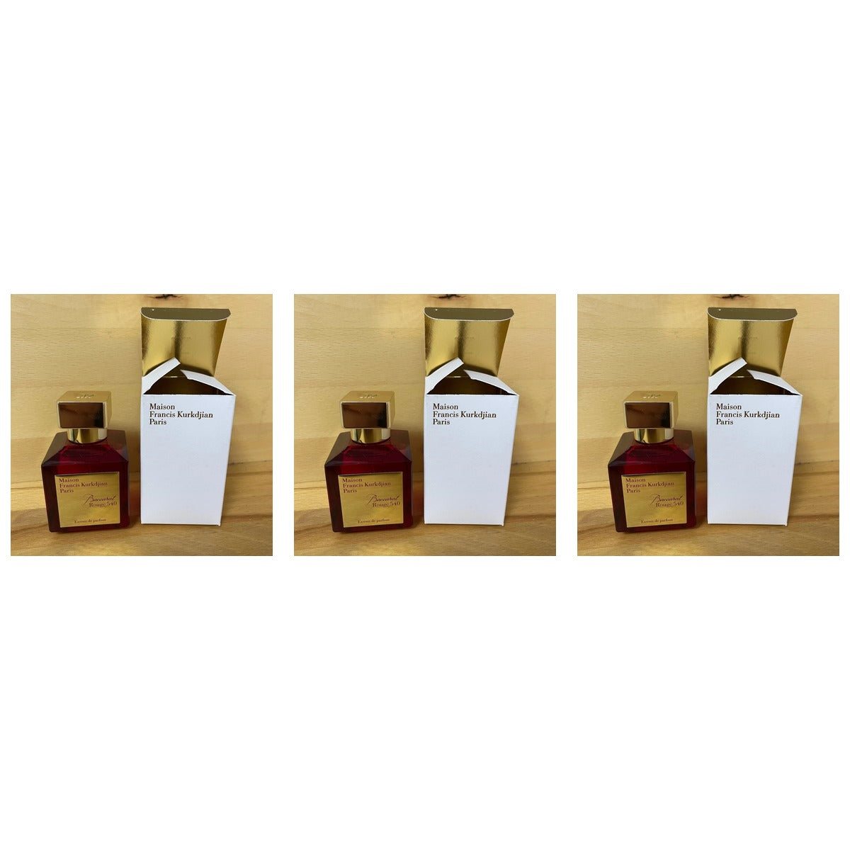 Maison Francis Kurkdijan Paris Baccarat Rough 540 EDP 2.4oz - Trio - 3 Bottles (20% OFF)
