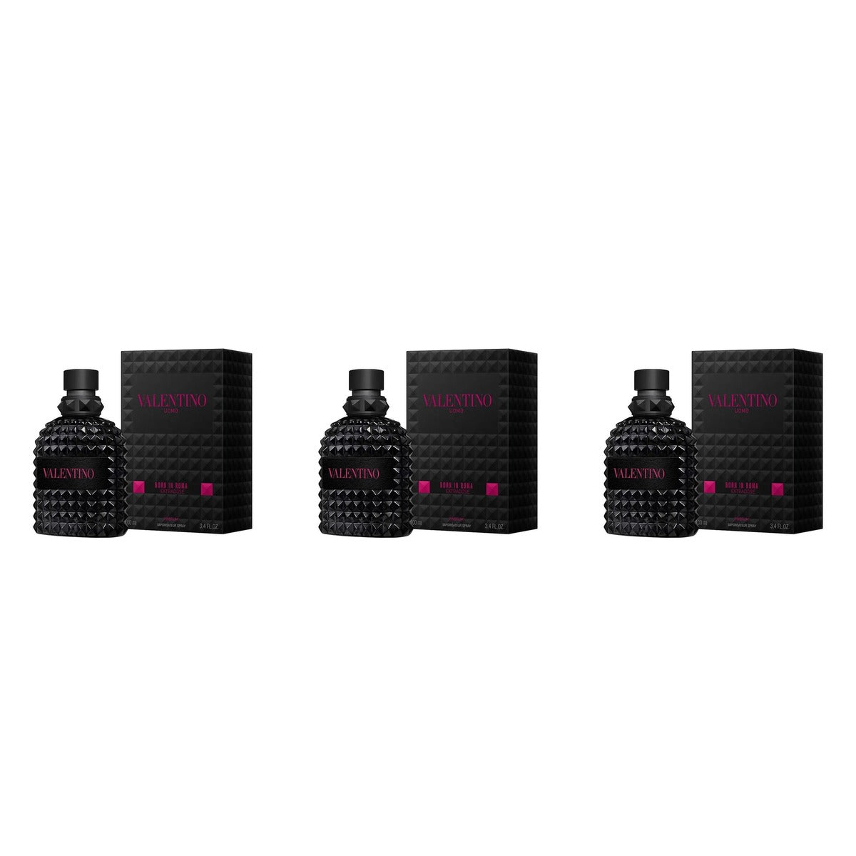 Valentino Uomo Born In Roma Extradose Parfum 3.4oz - Trio - 3 Bottles (20% OFF)