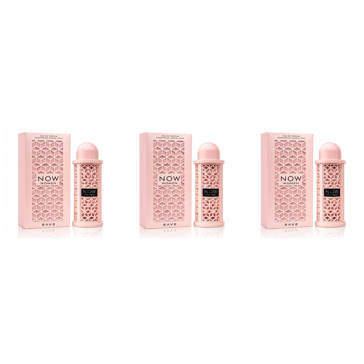 Lattafa Rave Now EDP 3.4oz - Trio - 3 Bottles (20% OFF)