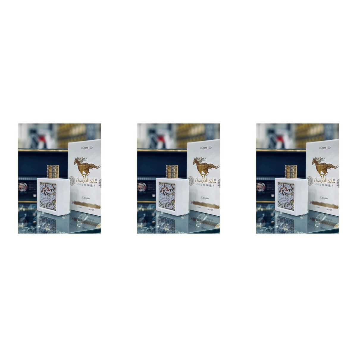 Qaed Al Fursan Unlimited by Lattafa for EDP 3.04oz - Trio - 3 Bottles (20% OFF)