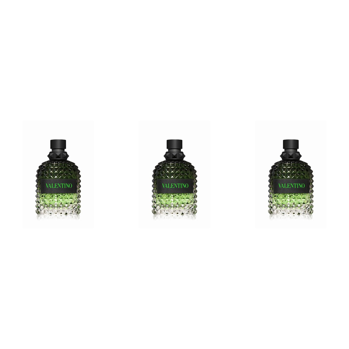 Valentino Uomo Born In Roma Green Stravaganza . EDT 3.4oz - Trio - 3 Bottles (20% OFF)