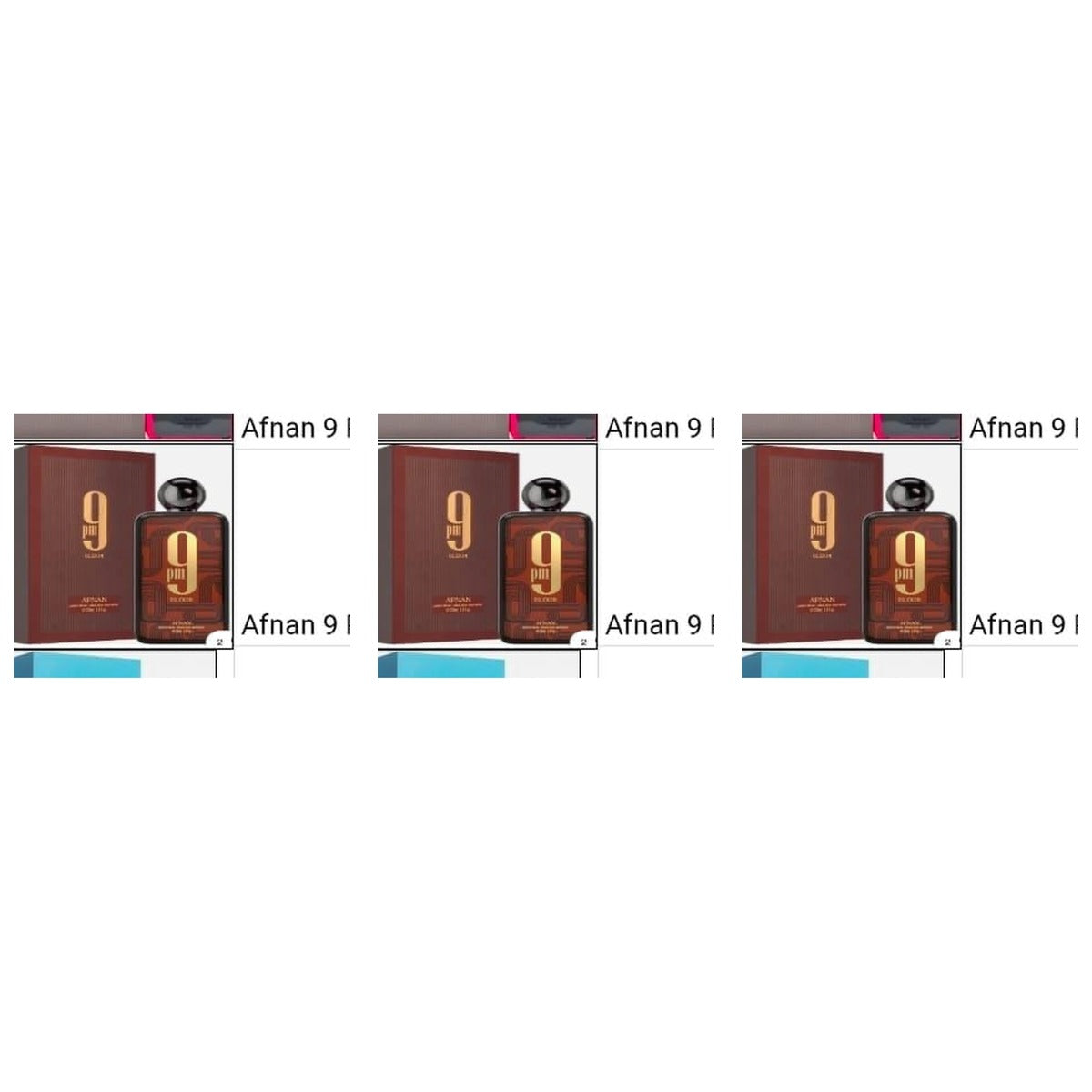 Afnan 9PM Elixir Extrait de Parfum 100ml - Trio - 3 Bottles (20% OFF)