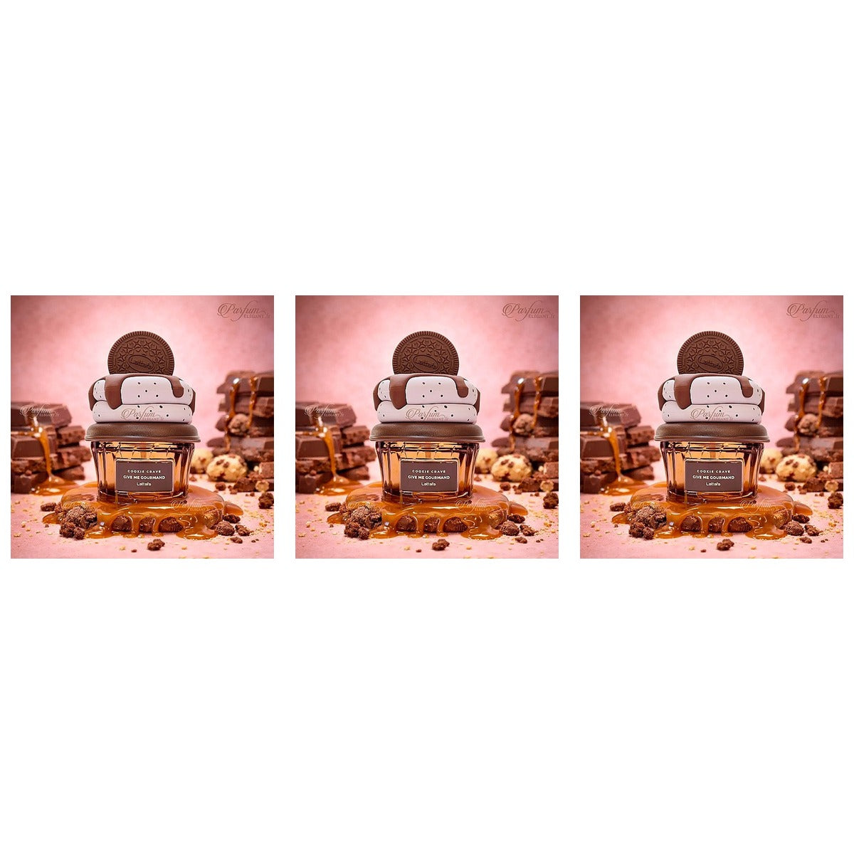 Cookie Crave () by Lattafa EDP 75ml - Trio - 3 Bottles (20% OFF)