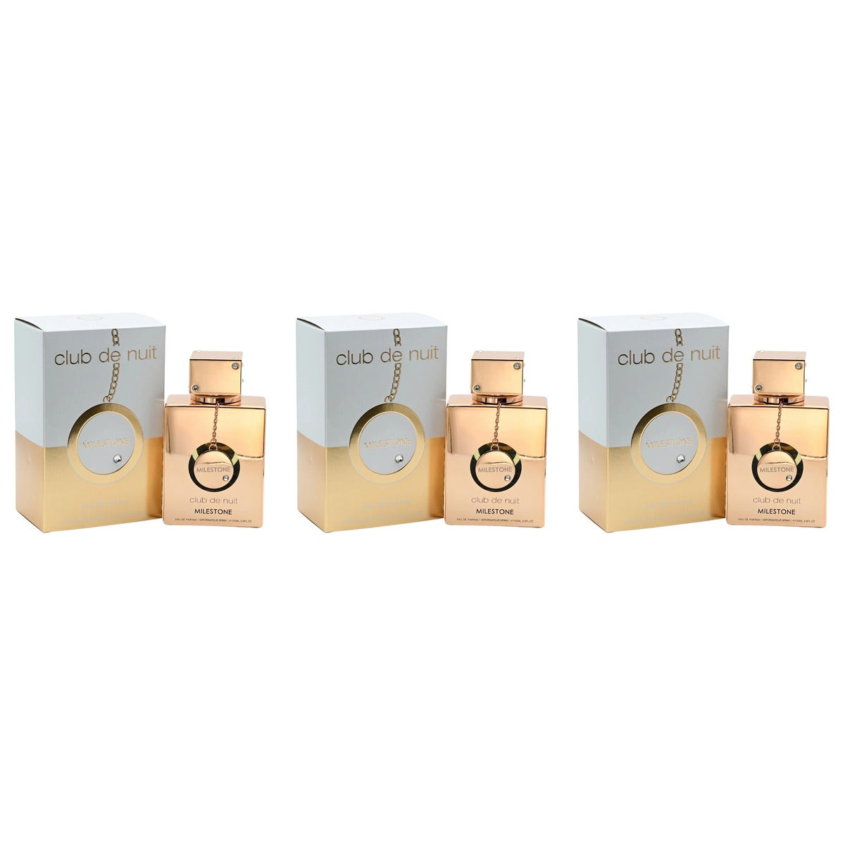 Club De Nuit Milestone by Armaf for EDP 3.6oz - Trio - 3 Bottles (20% OFF)