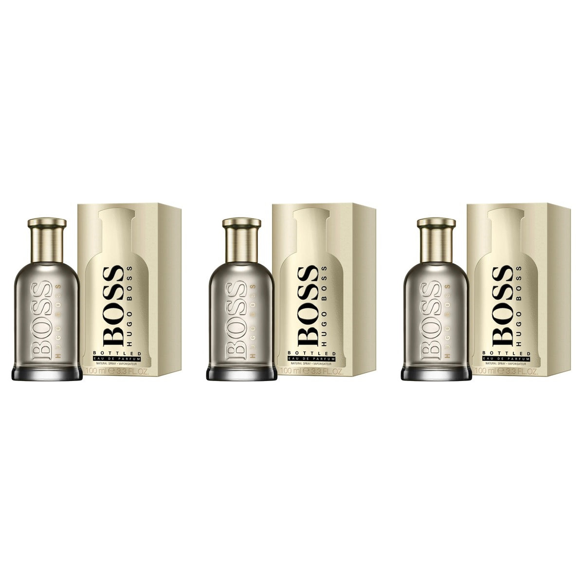 Boss Bottled by Hugo Boss EDP 3.3oz - Trio - 3 Bottles (20% OFF)