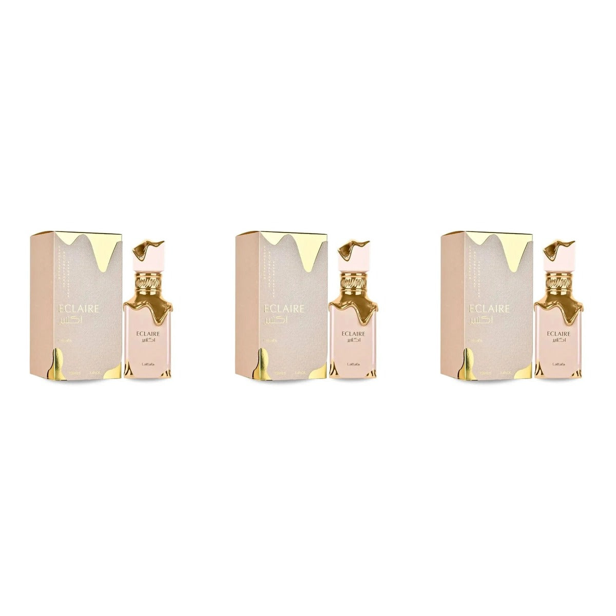 Eclaire By Lattafa for Everyone Box EDP 3.4oz - Trio - 3 Bottles (20% OFF)
