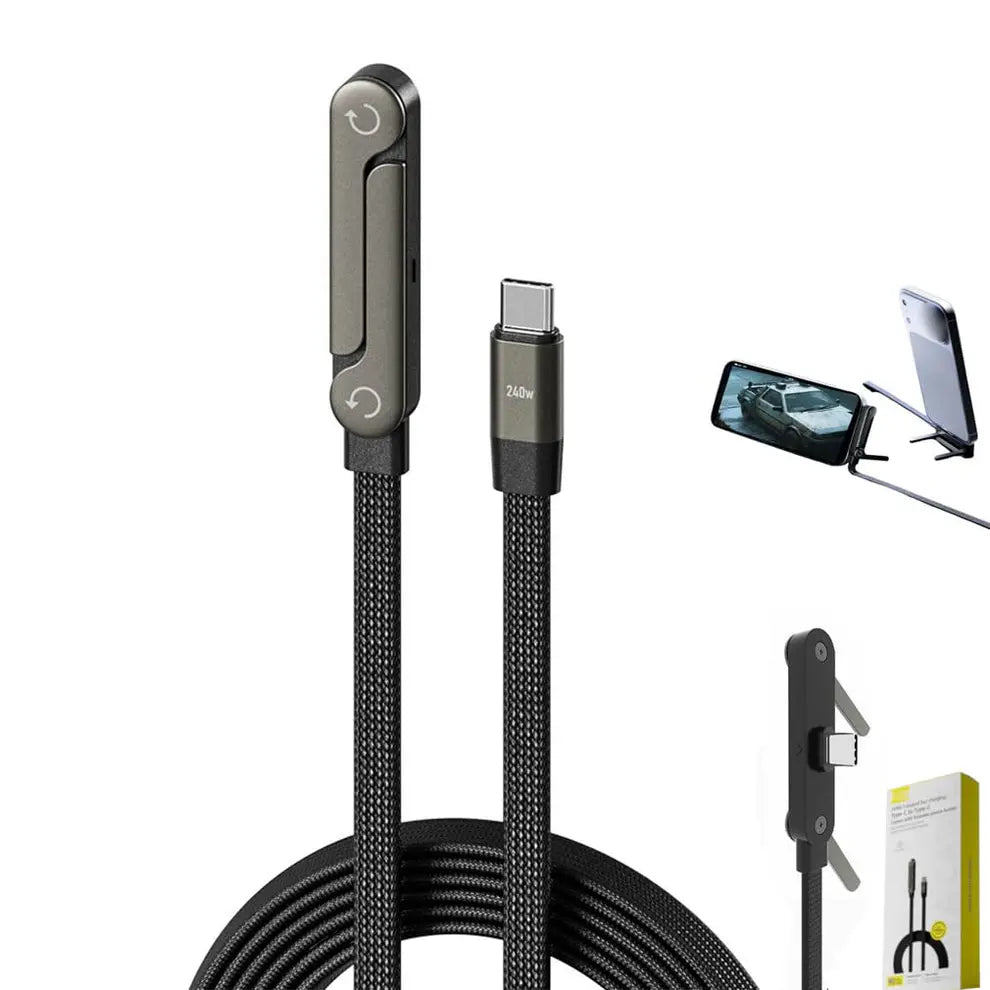 Foldable Charger Cable with Stand (Type-C: Features, Uses & Tips