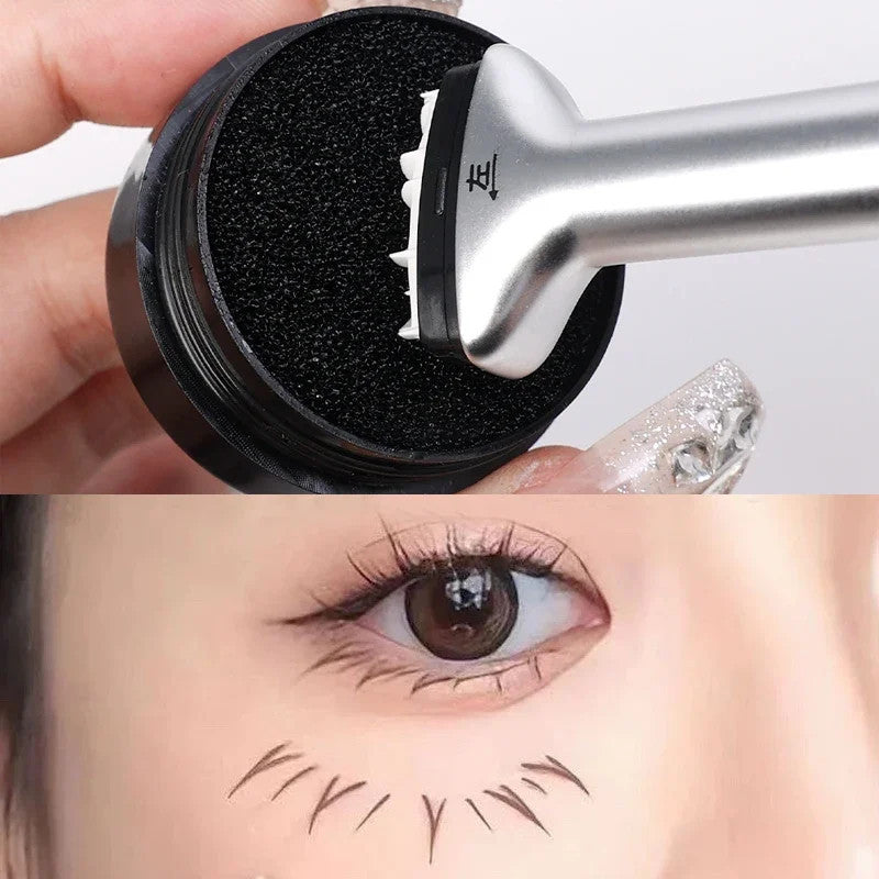 2 in 1 Lower Eyelash Stamps Eyeliner Set