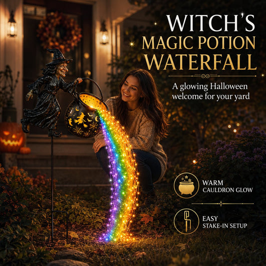 Witch Potion Waterfall Garden Light - image 1