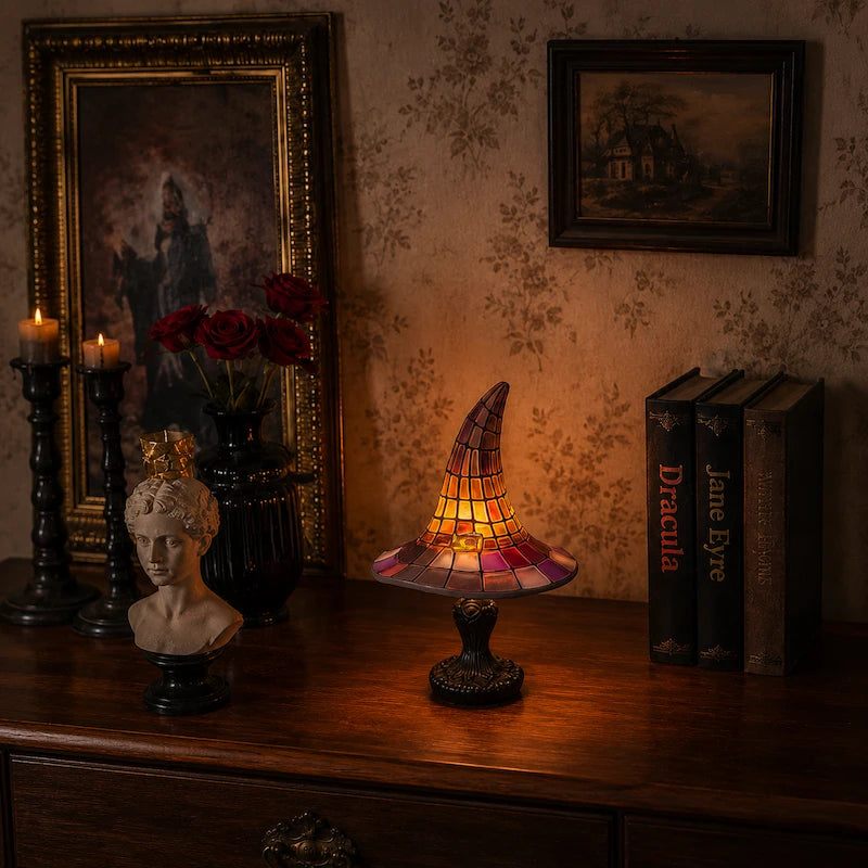 Witch Hat Mosaic Table Lamp - image 3