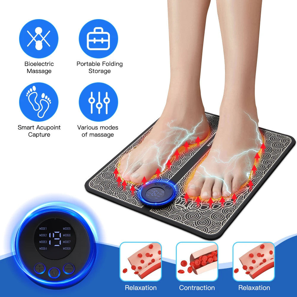 Electric Ems Foot Massager Pad