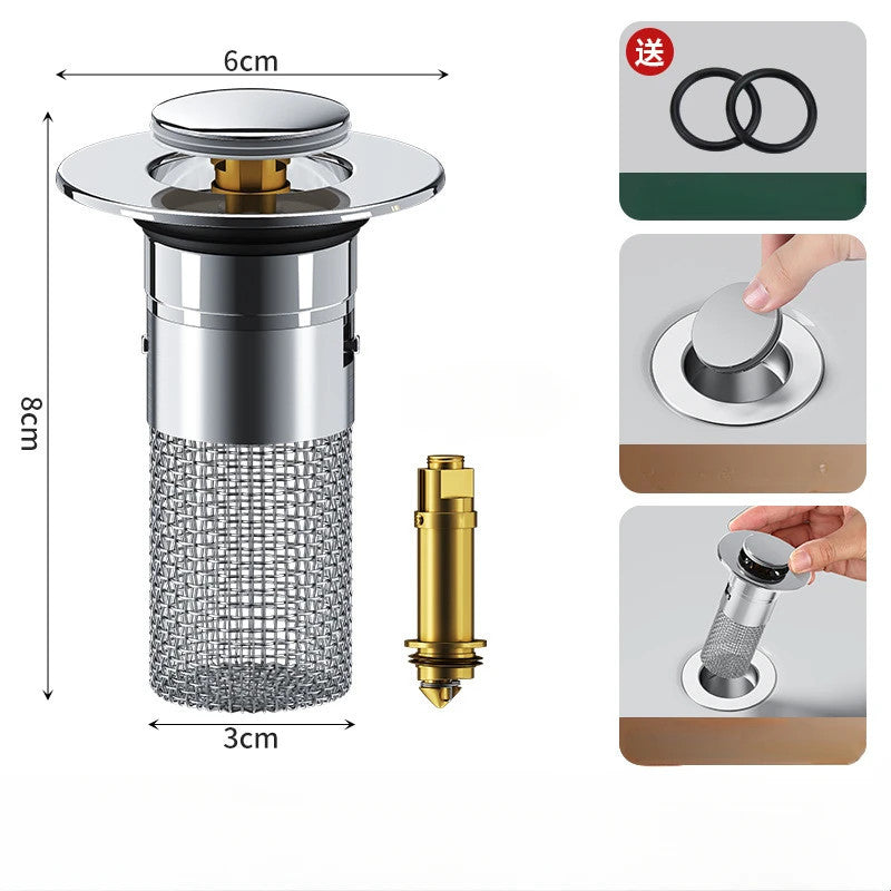 Pop-Up Sink Filter & Stopper