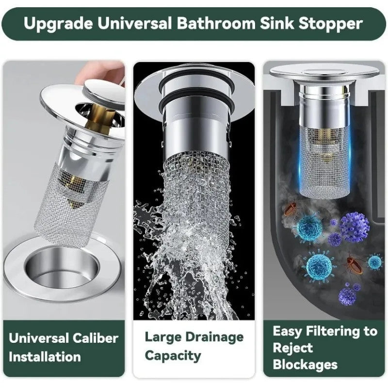 Pop-Up Sink Filter & Stopper