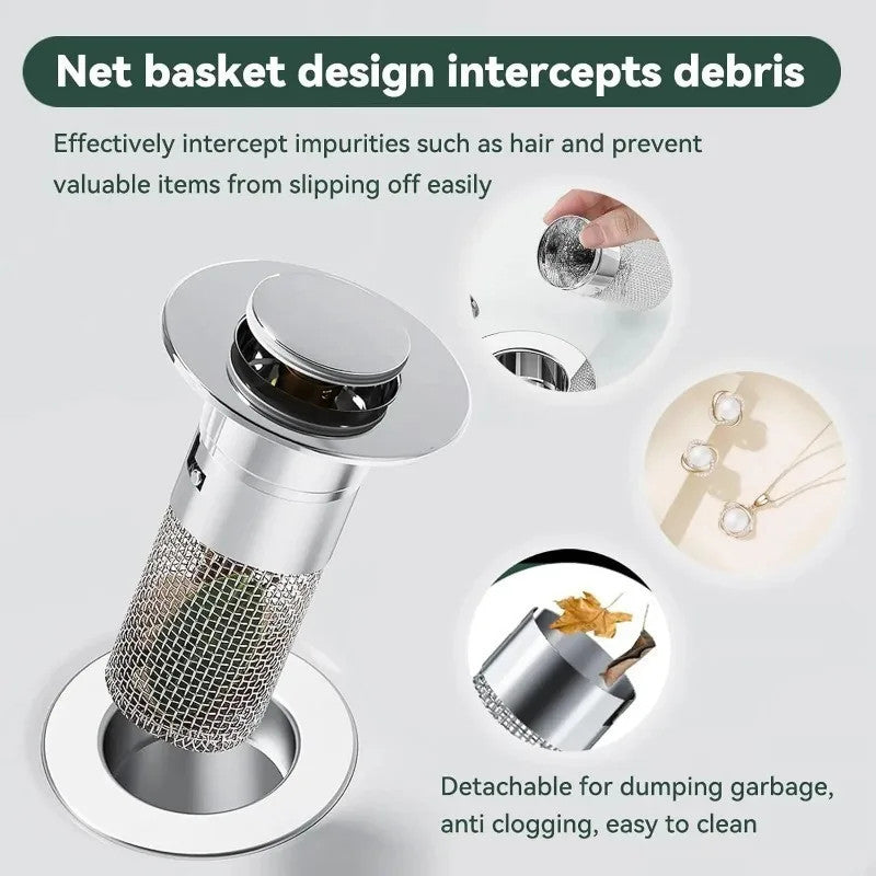 Pop-Up Sink Filter & Stopper
