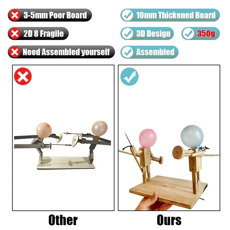 Wooden Fencing Puppets