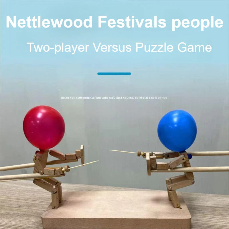 Wooden Fencing Puppets