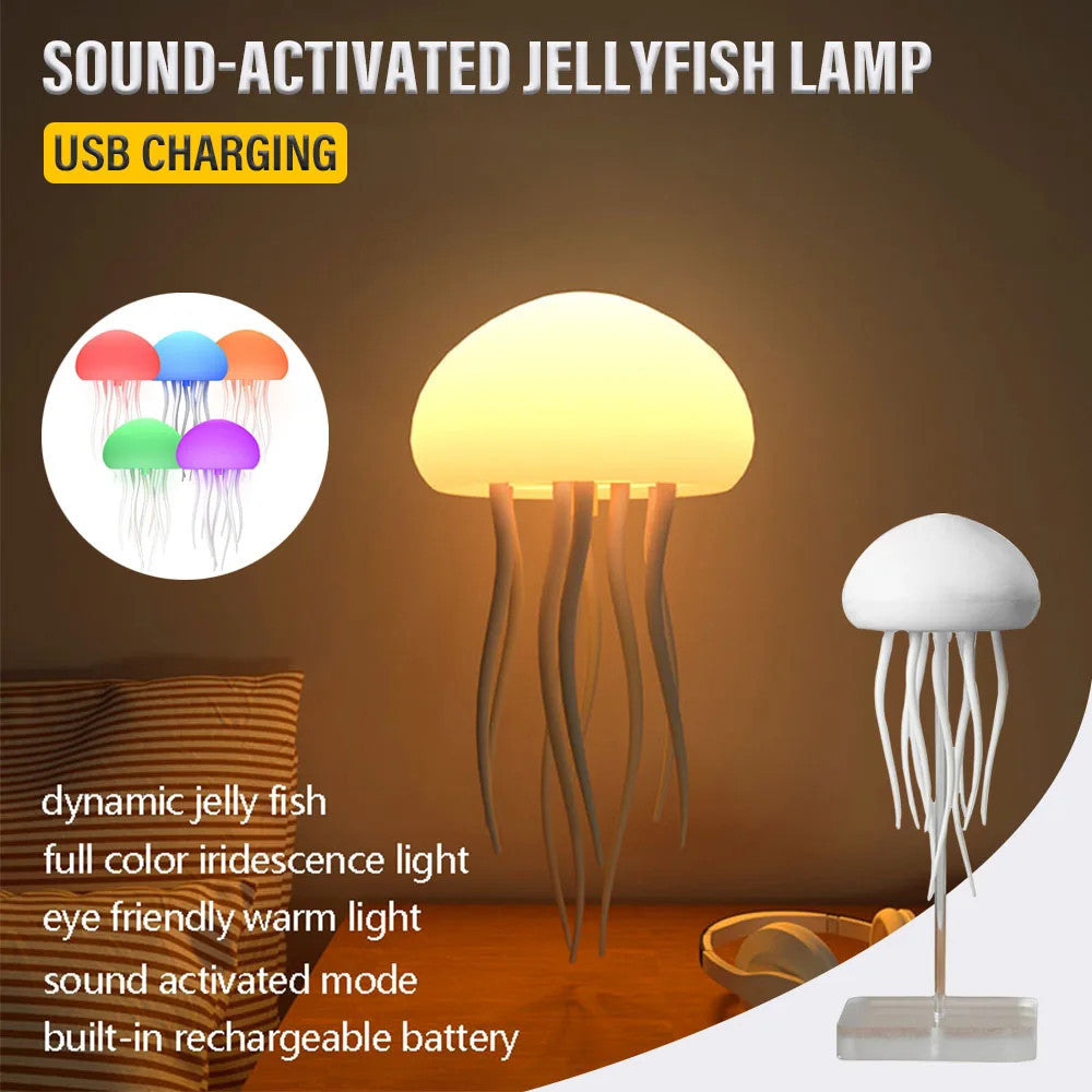 Jellyfish LED Night Light – USB Rechargeable