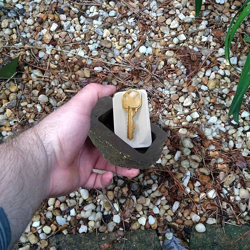 Key Safe Box Hidden Rock