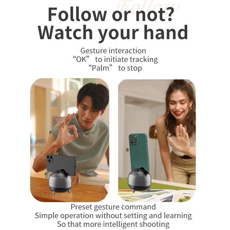 Q8 Auto Face Tracking Gesture Gimbal