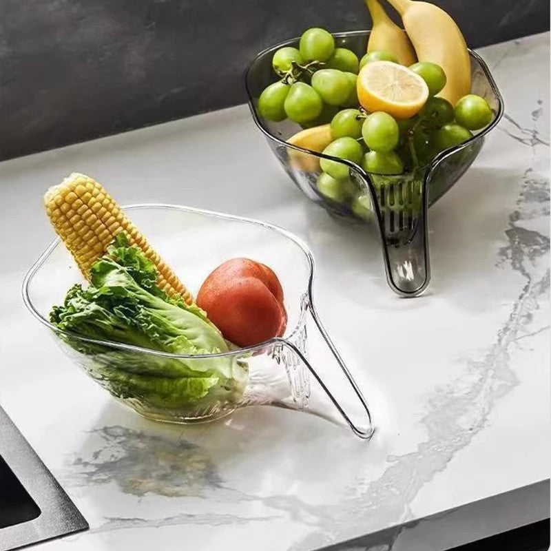 Multifunctional Kitchen Transparent Drain Basket