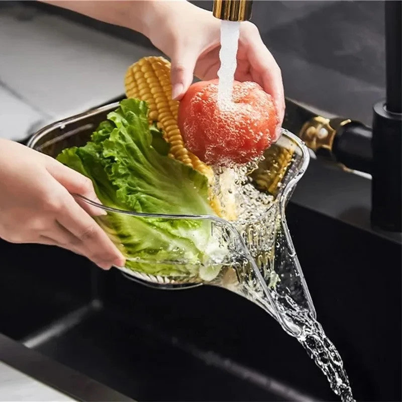 Multifunctional Kitchen Transparent Drain Basket