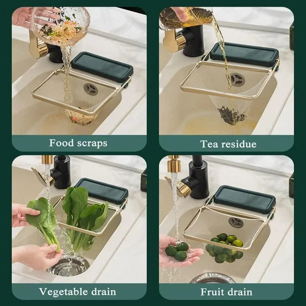 Foldable Sink Strainer with Mesh Bags