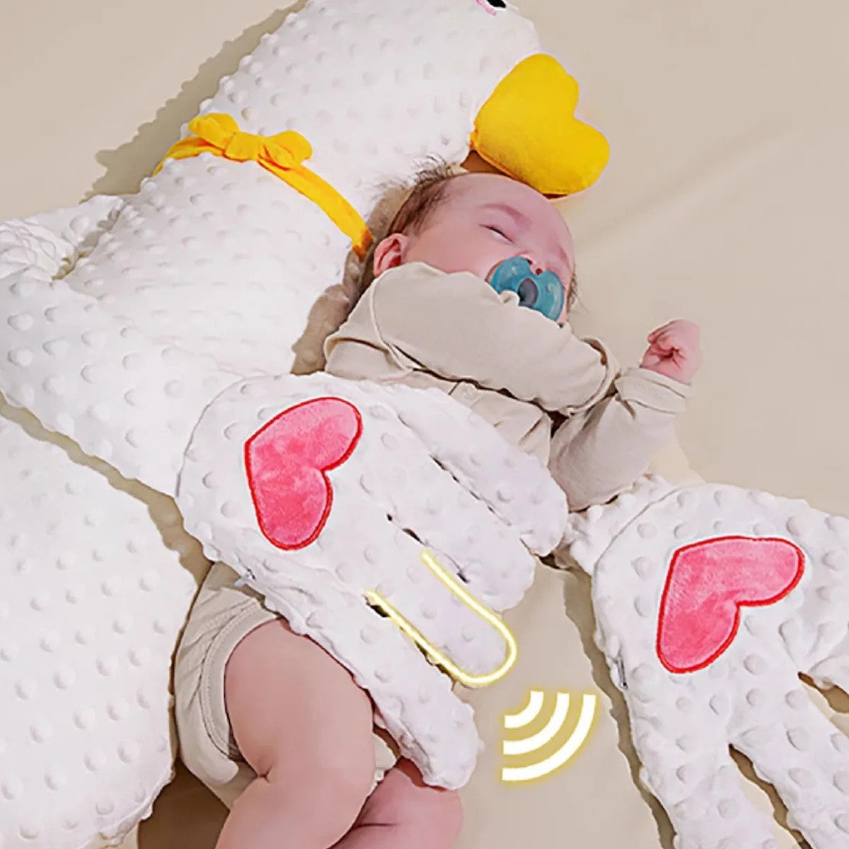 White Goose Baby Soothing Pillow