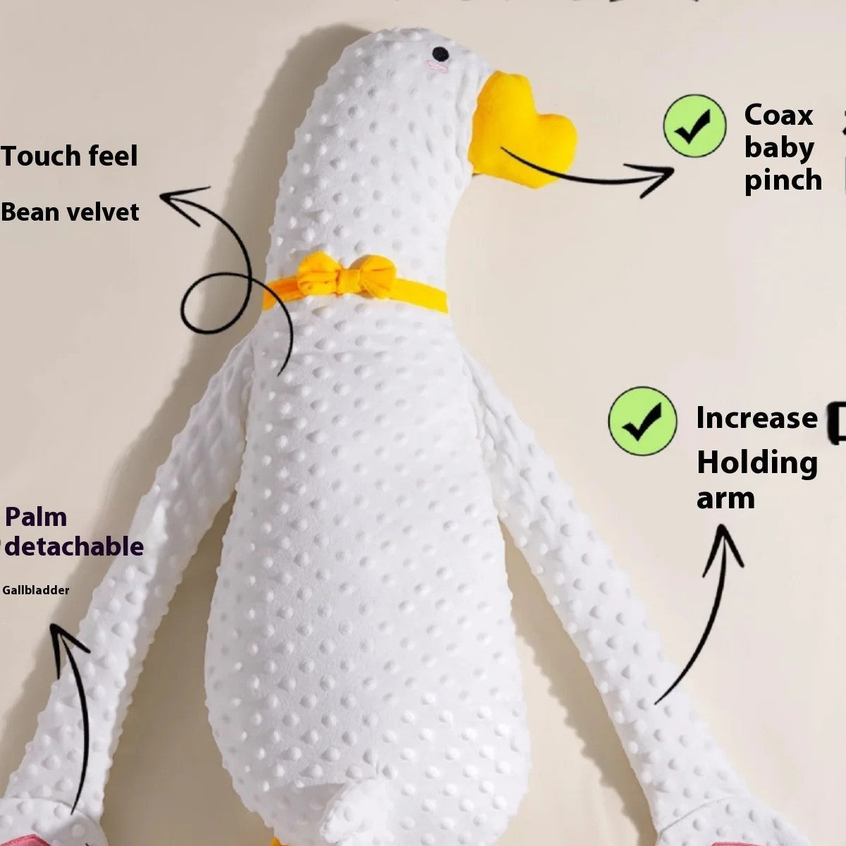 White Goose Baby Soothing Pillow