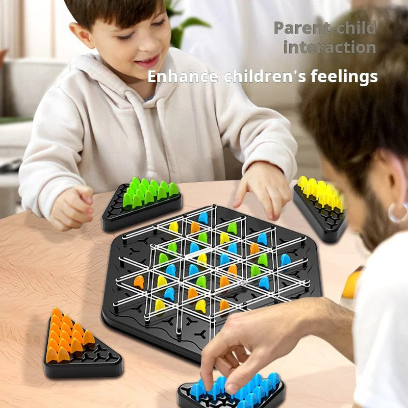 Chain Triangle Chess Game Triggle Rubber Band Game