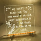 Personalized LED Erasable Acrylic Lamp for Kids