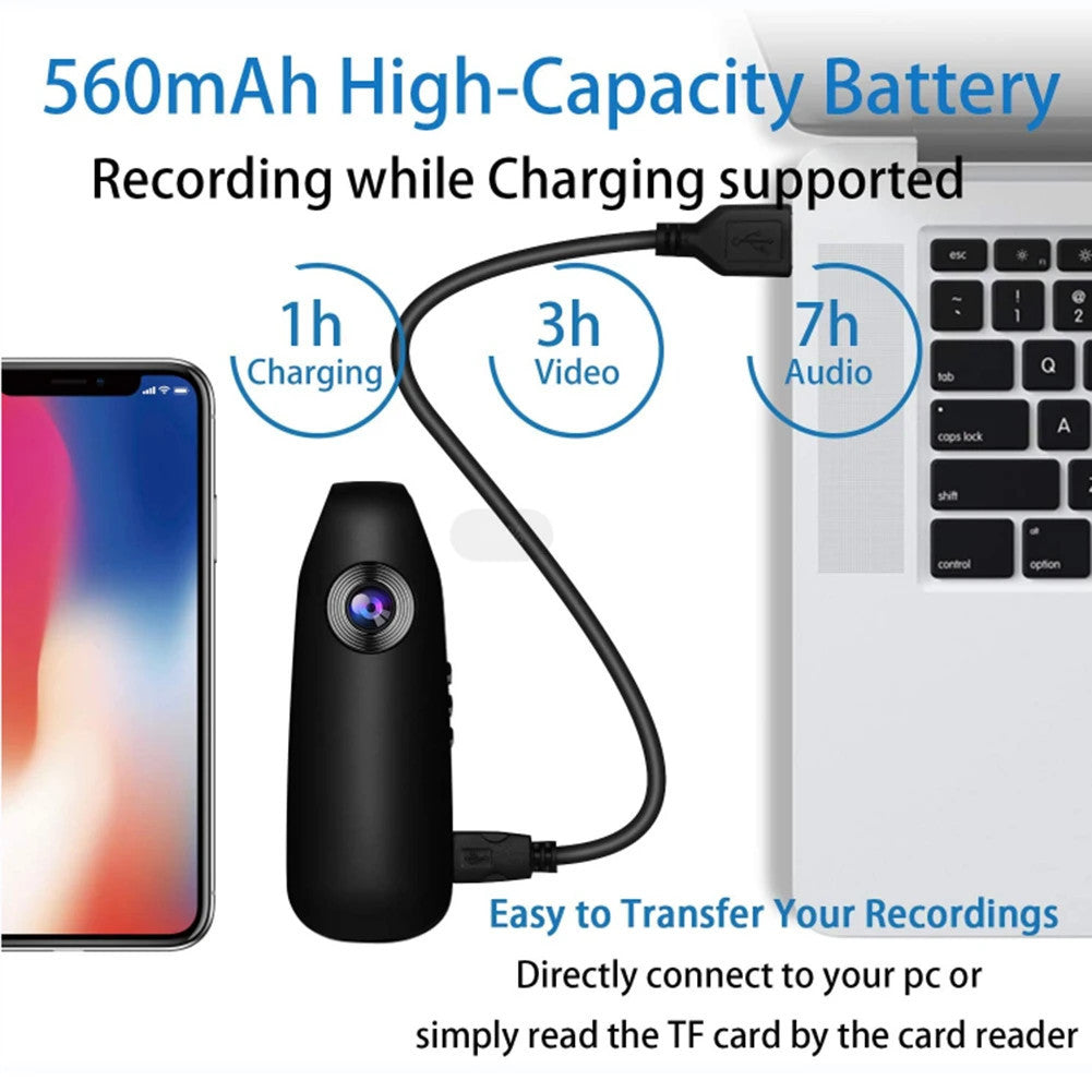 HD Micro Pocket Cam: Portable Motion Recorder