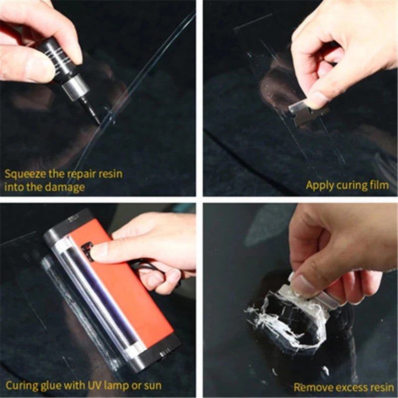Glass repair kit