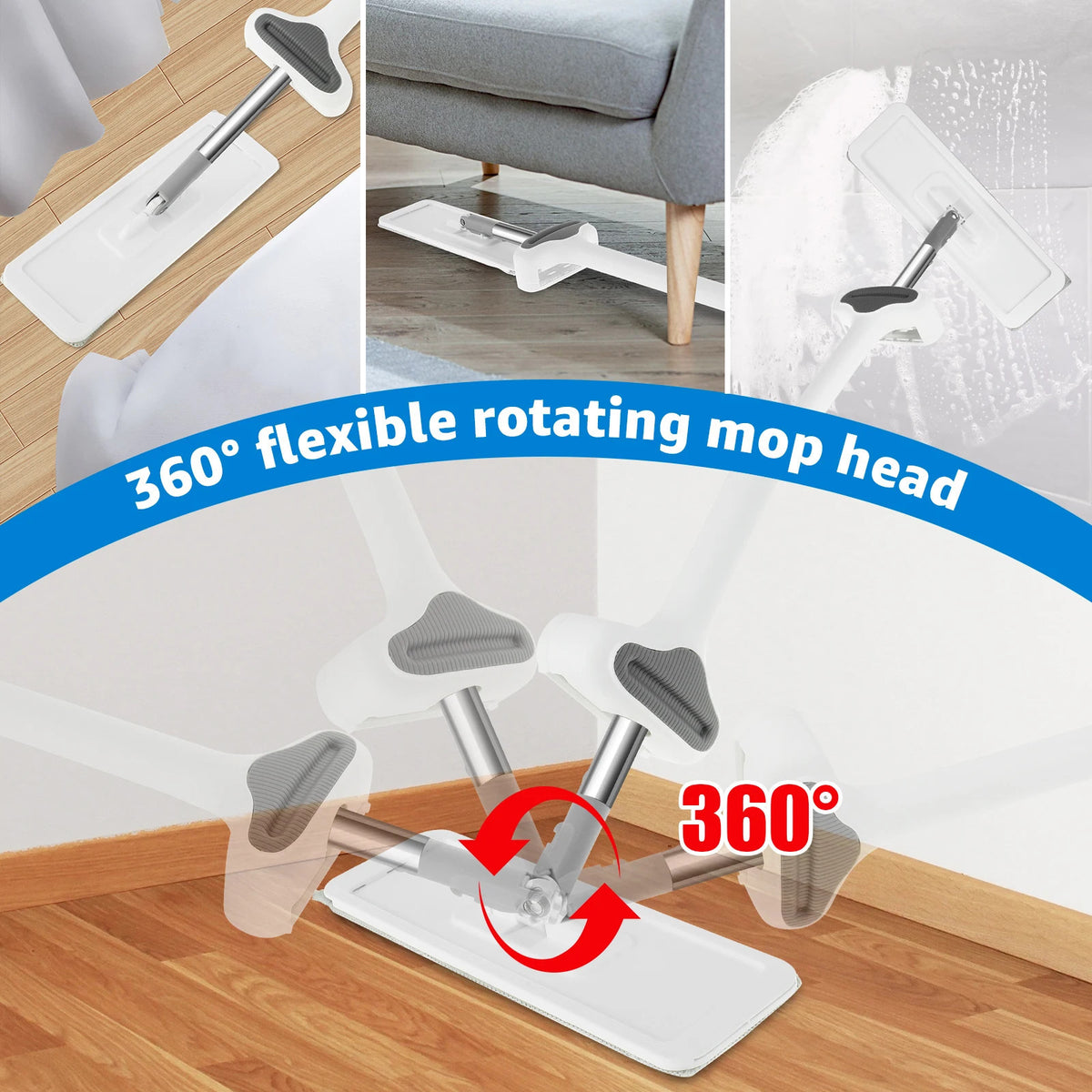 360 ° Rotating Flat Floor Mop