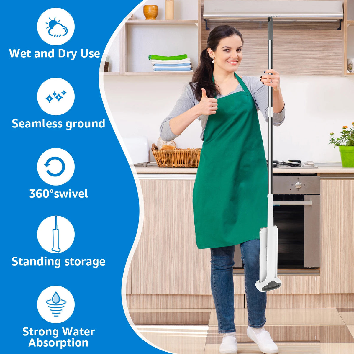 360 ° Rotating Flat Floor Mop