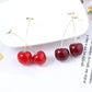 Sweet Red Cherry Earrings
