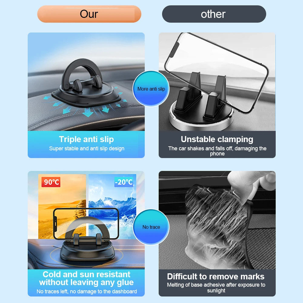 360 Degree Rotation Car Phone Holder