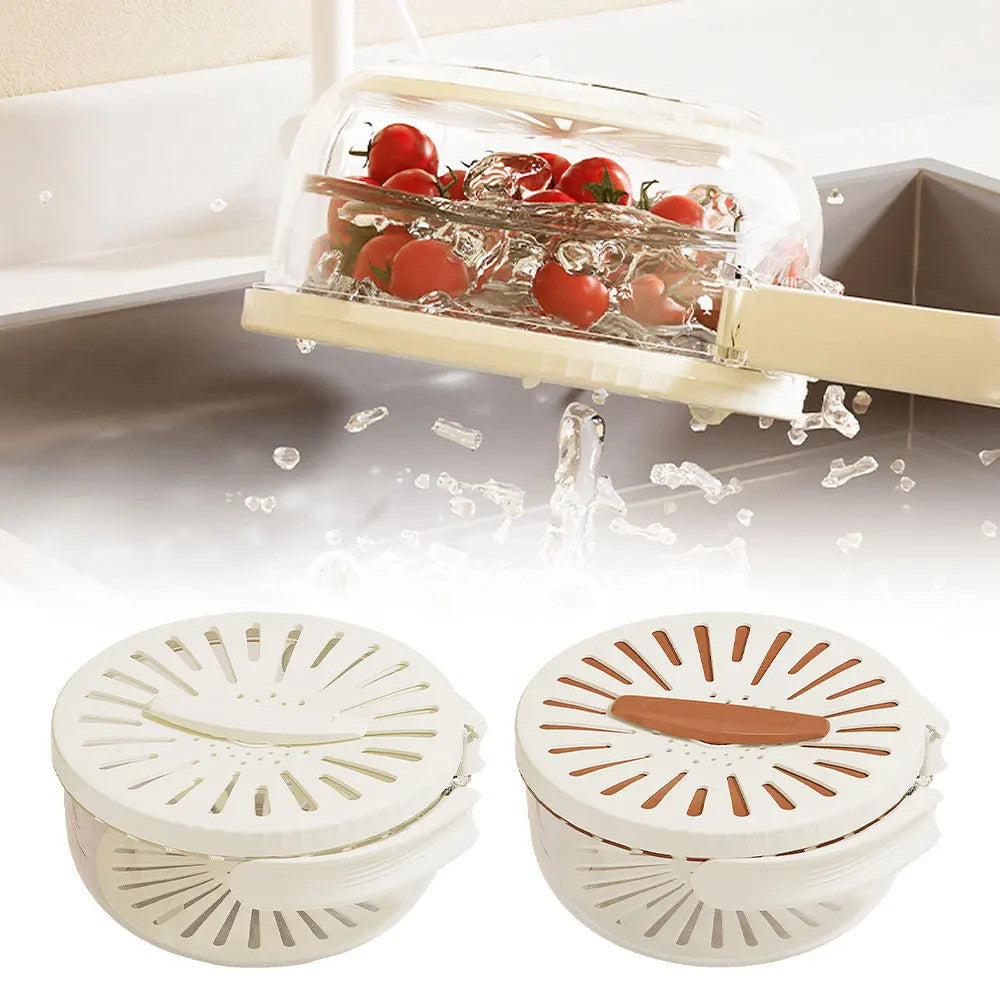 Fruit Washing Bowl Drain Basket