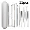 11Pcs Acne Needle Blackhead Clip Remover