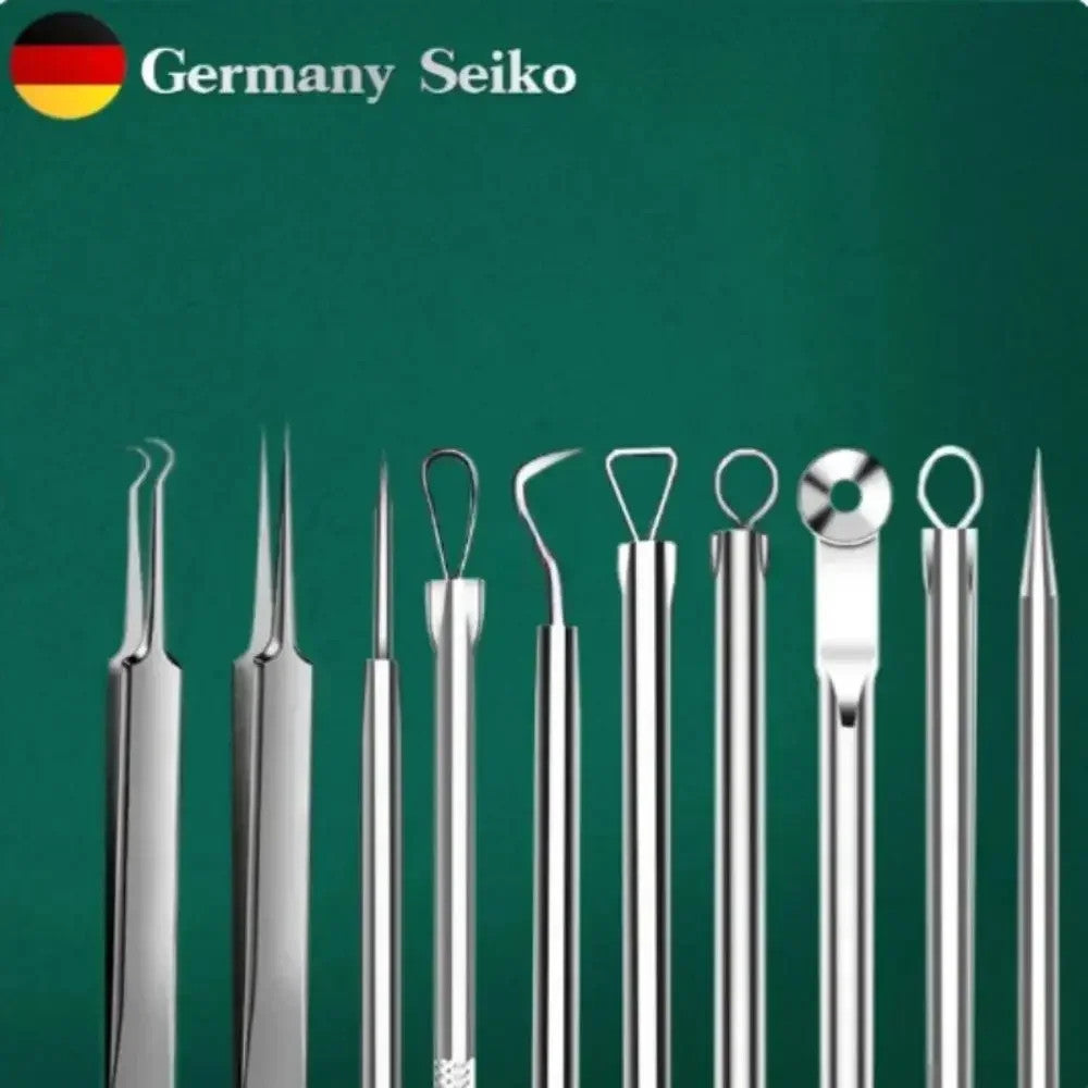 11Pcs Acne Needle Blackhead Clip Remover