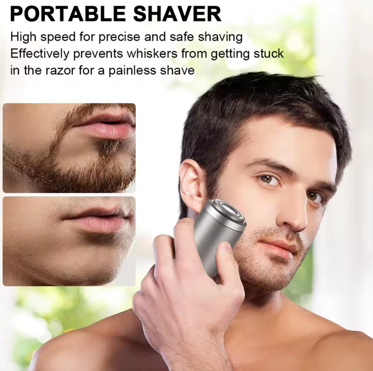 Rechargeable Portable Electric Razor