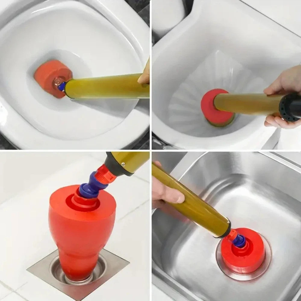 High Pressure Toilet Unclogger Heavy Duty Drain Clog