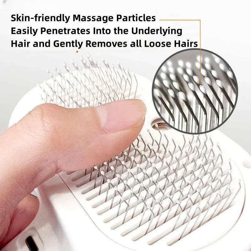 Pet Water Steam Spray Grooming Comb