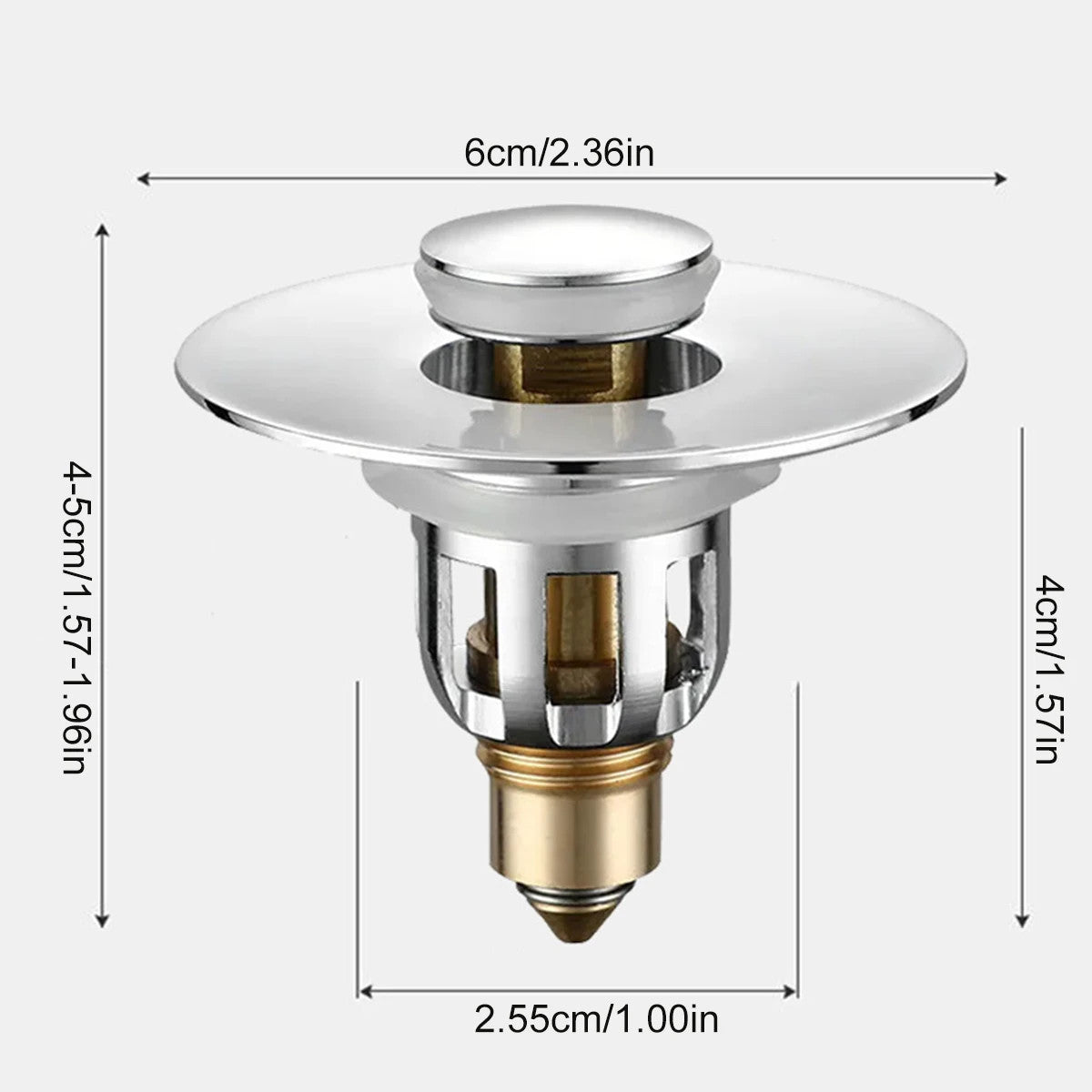 Upgraded Pop-Up Sink Drains Strainer Plug